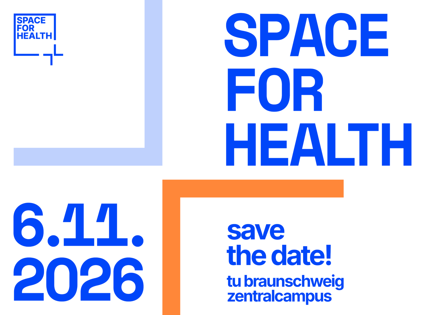 Ankündigung SAVE THE DATE Symposium Gesundheitsbau SPACE FOR HEALTH