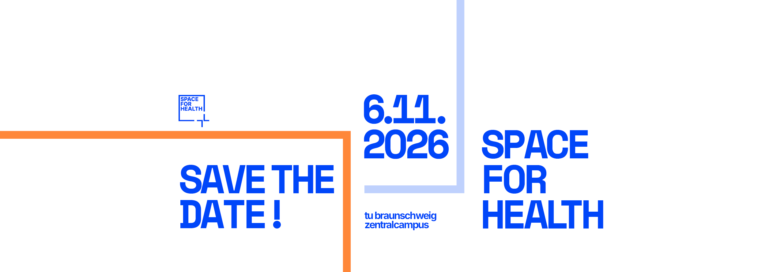 Ankündigung SAVE THE DATE Symposium Gesundheitsbau SPACE FOR HEALTH